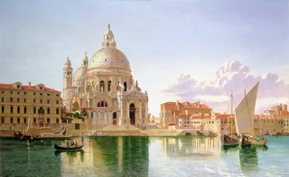 Una vista di Santa Maria della Salute, Venezia