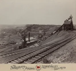 Miniera Knickerbocker vicino a Shenandoah, Ferrovia della Valle di Lehigh