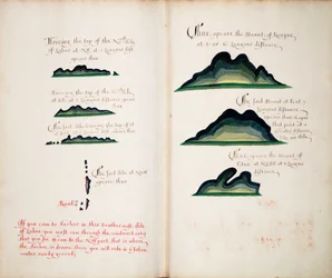 Vedute di Isla Lobos e montagne