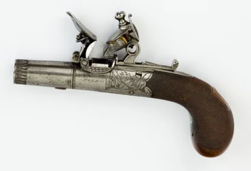 Pistola a Pietra Focaia con Serratura a Scatola