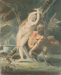 Amimone con un satiro lascivo, 1770-80
