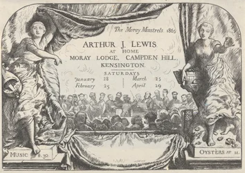 Invito dei Menestrelli di Moray di Arthur James Lewis, 1865