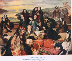 La Morte di Artù, illustrazione da 