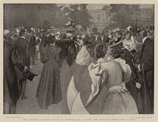 La Festa in Giardino della Regina a Buckingham Palace, Sua Maestà tra i suoi Ospiti