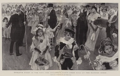 La dodicesima notte in città, il ballo in maschera dei bambini alla Mansion House