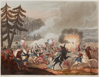 Battaglia di Barrosa del 5 marzo 1811, inciso da J.C. Stadler, pubblicato 1818