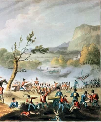 Battaglia di Maida, 4 luglio 1806, inciso da Thomas Sutherland (dettaglio)