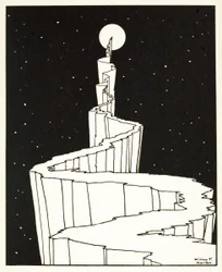 Il sentiero verso la luna, da A Book of Images, pub. 1898 (incisione)