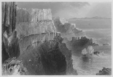 Scogliera di Pleaskin, vicino alla Strada dei Giganti, Contea di Antrim