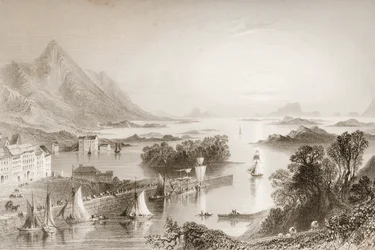 Clew Bay visto da Westport, Contea di Mayo, da 