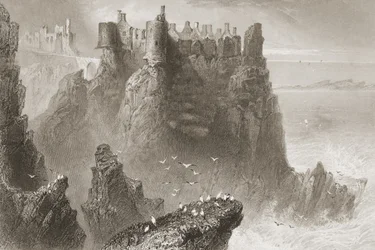 Castello di Dunluce, contea di Antrim, Irlanda del Nord, da 