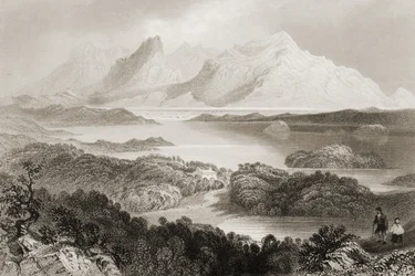 Lago Garromin, Connemara, Contea di Galway, da 