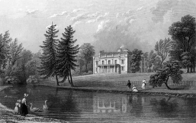 Moor Hall, presso Harlow, Essex, inciso da John Rogers, 1833