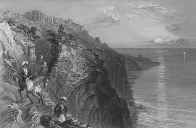 La Scala di Tiro, un Passo sulla Costa del Mare, vicino a Tiro