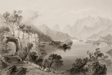 Il Lago Superiore a Killarney, Contea di Killarney, Irlanda, da 