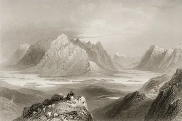 Veduta da Cloonacartin Hill, Connemara, Contea di Galway, da 