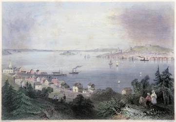 Vista di Halifax - in "Canadian Scenery illustrated" di William Henri Barlett, ed. George Virtue