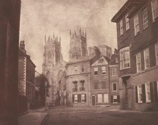 Una scena a York: la cattedrale di York da Lop Lane