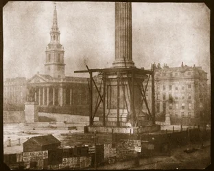 La Colonna di Nelson in costruzione, c.1841