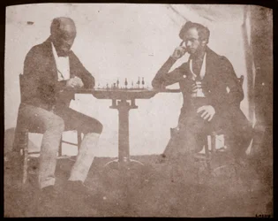 Nicolaas Henneman contempla la sua mossa in una partita di scacchi, settembre 1841