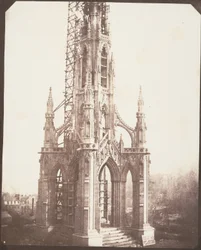 Monumento a Scott prima del completamento, Edimburgo