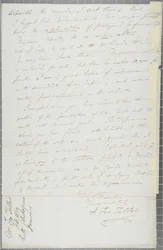 Lettera firmata da William Henry Fox Talbot a James David Forbes, 1839