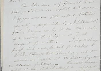 Lettera firmata da William Henry Fox Talbot a James David Forbes, 1839