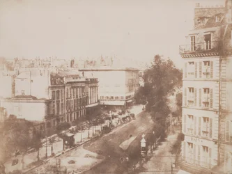 Veduta dei boulevard a Parigi