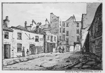 Veduta di Cato Street, 1820