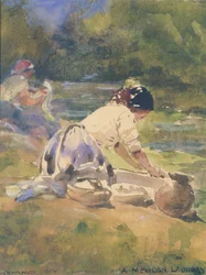 Una lavanderia messicana, 1895