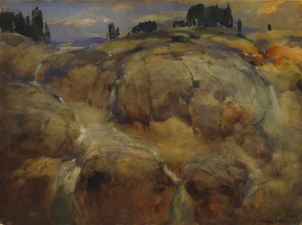 Letto deserto di un ghiacciaio