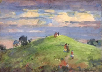 Sulla collina del tramonto
