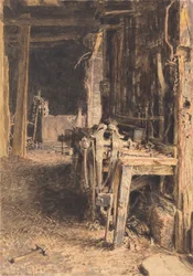 Interno di un fienile
