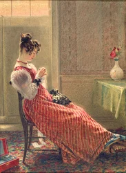 Signora che cuce, c.1830