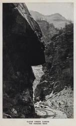 Canyon del Colorado: Clear Creek Canyon, La Roccia Sospesa (foto in bianco e nero)