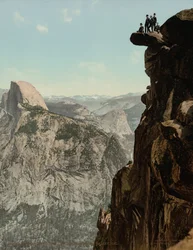 Glacier Point e South Dome, Yosemite Valley, California, pubblicato nel 1898 (foto)