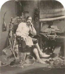 Don Chisciotte nel suo studio, 1855, stampato nel 1857 (foto)
