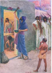 La prima Pasqua, da The Bible Picture Book pubblicato da Thomas Nelson, c.1950