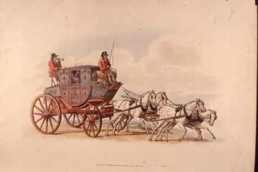 La carrozza postale reale da Londra a Worcester da 