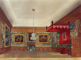 La Sala del Trono, Hampton Court dal libro 