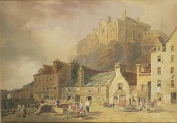 Castello di Edimburgo dal Mercato dell