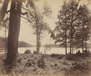 Lago Ganoga, 1895 circa (foto)
