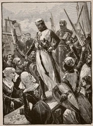 Accoglienza di Riccardo al suo ritorno dal continente, illustrazione da 