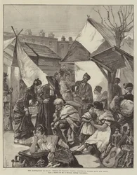 Il Terremoto in Spagna, Gente di Granada che si Rifugia in Capanni e Tende di Legno