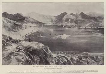 La guerra greco-turca, vista generale della battaglia di Mati