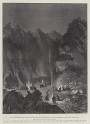 La rivolta della frontiera indiana, la 1ª Brigata della Forza di Spedizione di Tirah al pranzo di Natale nella Valle di Bazar