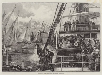 Il Principe di Galles inizia la regata del Giubileo