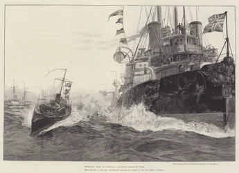 Il Sanspareil, nave ammiraglia di Sir Michael Culme-Seymour, nel Mediterraneo