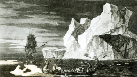 Le isole di ghiaccio il 9 gennaio 1773, inciso da B. T. Pouney, 31 febbraio 1777