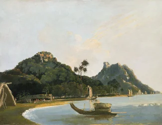 Veduta di parte del porto di Owharre [Fare], isola di Huahine